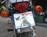 Номер Honda Monkey с девушкой